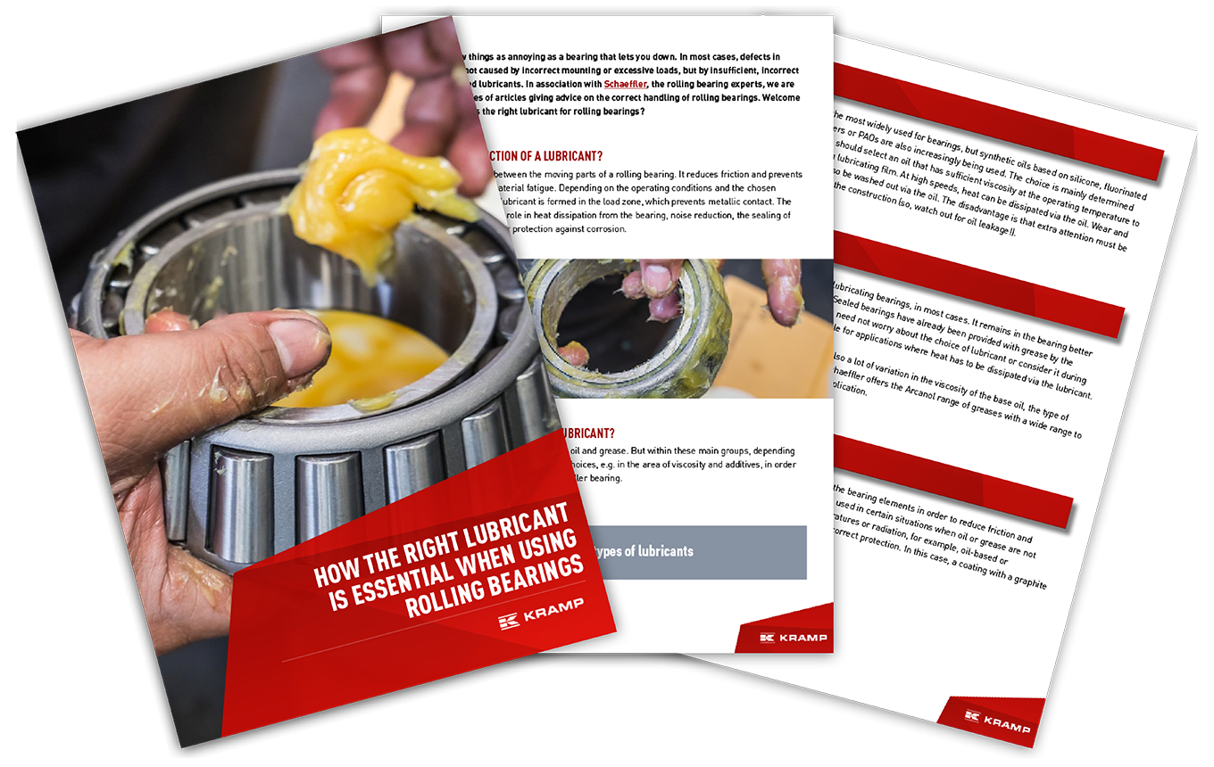 The right lubricant is essential when using rolling bearings Kramp